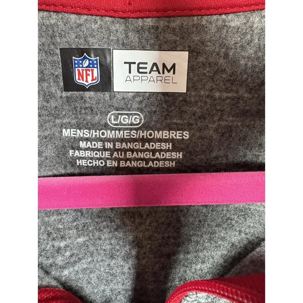 NFL Team Apparel sweatshirt Size L Atlanta Falcons Lightweight 1/4‎ zip New